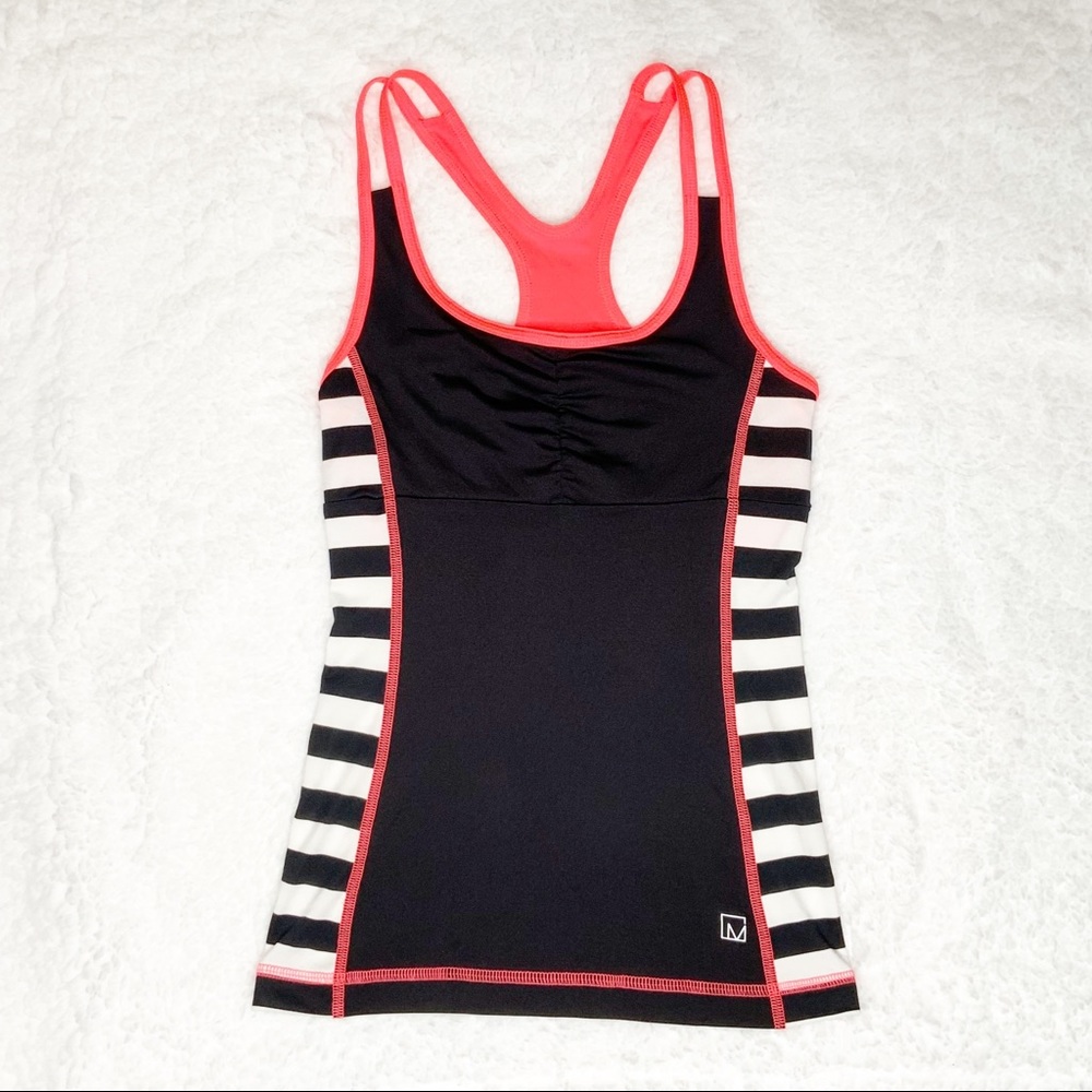 MATERIAL GIRL WORKOUT TANK SHELF BRA NWT